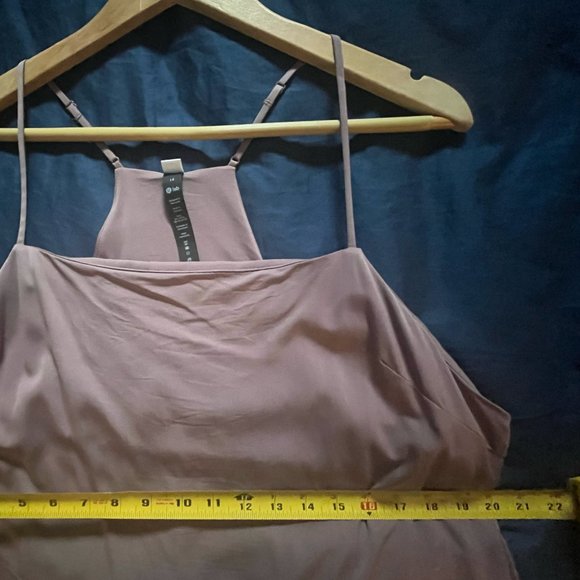 BNWOT Lululemon Lab Adjustable Thin Strap Dress in Twilight Mauve - Size 14 - Picture 8 of 9